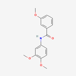 molecular formula C16H17NO4 B5883268 N-(3,4-dimethoxyphenyl)-3-methoxybenzamide 