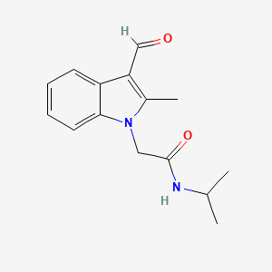 molecular formula C15H18N2O2 B5883273 2-(3-formyl-2-methyl-1H-indol-1-yl)-N-isopropylacetamide 