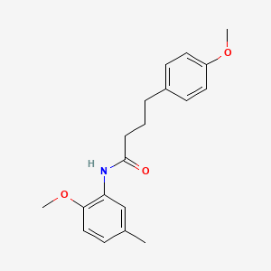 molecular formula C19H23NO3 B5883279 N-(2-methoxy-5-methylphenyl)-4-(4-methoxyphenyl)butanamide 