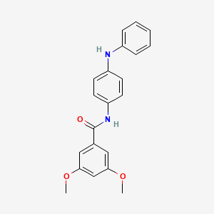 molecular formula C21H20N2O3 B5883284 N-(4-anilinophenyl)-3,5-dimethoxybenzamide 