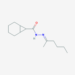 molecular formula C14H24N2O B5883308 N'-(1-methylpentylidene)bicyclo[4.1.0]heptane-7-carbohydrazide 