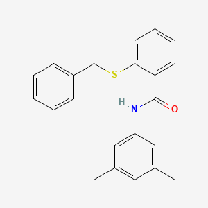 molecular formula C22H21NOS B5883329 2-(benzylthio)-N-(3,5-dimethylphenyl)benzamide 