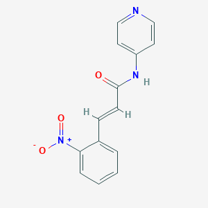 molecular formula C14H11N3O3 B5883332 3-(2-nitrophenyl)-N-4-pyridinylacrylamide 