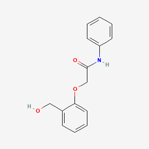 molecular formula C15H15NO3 B5883357 2-[2-(hydroxymethyl)phenoxy]-N-phenylacetamide 