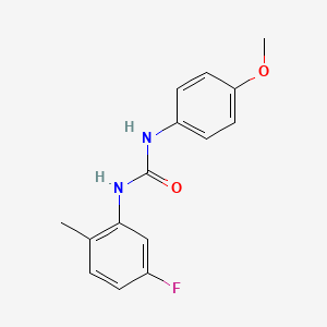molecular formula C15H15FN2O2 B5883365 N-(5-fluoro-2-methylphenyl)-N'-(4-methoxyphenyl)urea 