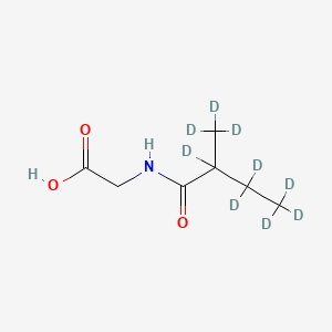 molecular formula C7H13NO3 B588338 2-Methylbutyrylglycine-d9 CAS No. 1219798-77-2