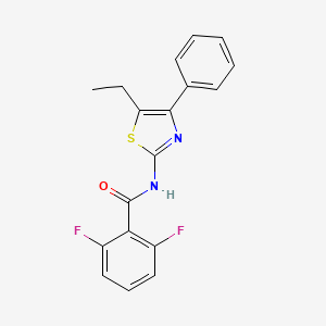molecular formula C18H14F2N2OS B5883382 N-(5-ethyl-4-phenyl-1,3-thiazol-2-yl)-2,6-difluorobenzamide 