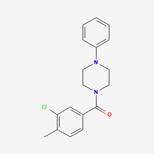 1-(3-chloro-4-methylbenzoyl)-4-phenylpiperazine