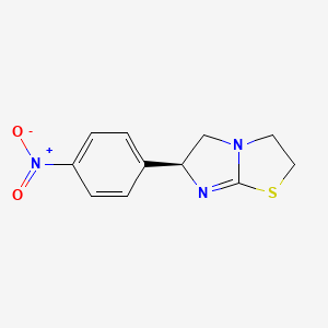 molecular formula C11H11N3O2S B588340 (6S)-6-(4-Nitrophenyl)-2,3,5,6-tetrahydroimidazo[2,1-b][1,3]thiazole CAS No. 76497-81-9