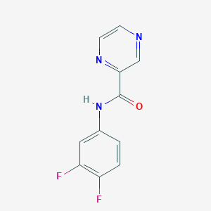molecular formula C11H7F2N3O B5883415 N-(3,4-difluorophenyl)-2-pyrazinecarboxamide 
