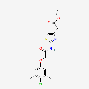 molecular formula C17H19ClN2O4S B5883424 ethyl (2-{[(4-chloro-3,5-dimethylphenoxy)acetyl]amino}-1,3-thiazol-4-yl)acetate 