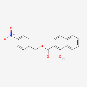 molecular formula C18H13NO5 B5883435 4-nitrobenzyl 1-hydroxy-2-naphthoate 