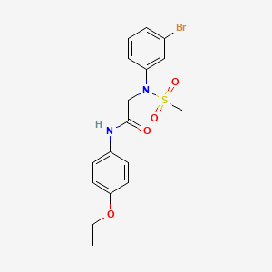 N~2~-(3-bromophenyl)-N~1~-(4-ethoxyphenyl)-N~2~-(methylsulfonyl)glycinamide
