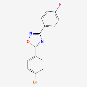 5-(4-bromophenyl)-3-(4-fluorophenyl)-1,2,4-oxadiazole