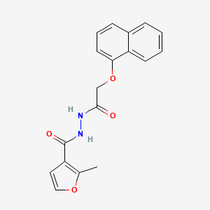 molecular formula C18H16N2O4 B5883462 2-methyl-N'-[(1-naphthyloxy)acetyl]-3-furohydrazide 