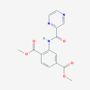 dimethyl 2-[(2-pyrazinylcarbonyl)amino]terephthalate