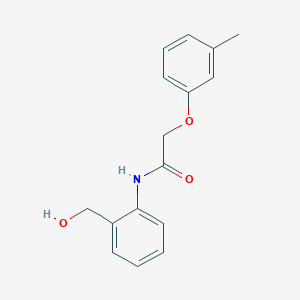 molecular formula C16H17NO3 B5883496 N-[2-(hydroxymethyl)phenyl]-2-(3-methylphenoxy)acetamide 