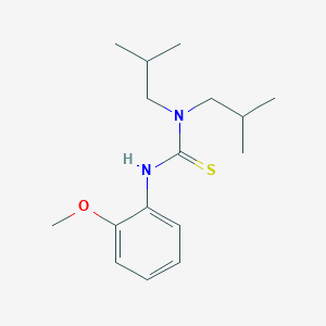 molecular formula C16H26N2OS B5883498 N,N-diisobutyl-N'-(2-methoxyphenyl)thiourea 