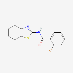 molecular formula C14H13BrN2OS B5883514 2-bromo-N-(4,5,6,7-tetrahydro-1,3-benzothiazol-2-yl)benzamide 