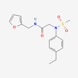 N~2~-(4-ethylphenyl)-N~1~-(2-furylmethyl)-N~2~-(methylsulfonyl)glycinamide