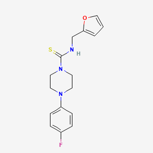 molecular formula C16H18FN3OS B5883569 4-(4-fluorophenyl)-N-(2-furylmethyl)-1-piperazinecarbothioamide 