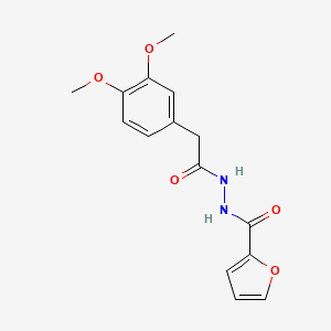molecular formula C15H16N2O5 B5883574 N'-[2-(3,4-dimethoxyphenyl)acetyl]-2-furohydrazide 