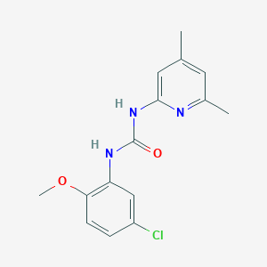 molecular formula C15H16ClN3O2 B5883578 N-(5-chloro-2-methoxyphenyl)-N'-(4,6-dimethyl-2-pyridinyl)urea 