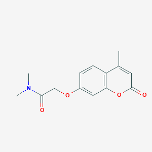 molecular formula C14H15NO4 B5883590 N,N-dimethyl-2-[(4-methyl-2-oxo-2H-chromen-7-yl)oxy]acetamide 