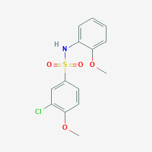 3-chloro-4-methoxy-N-(2-methoxyphenyl)benzenesulfonamide