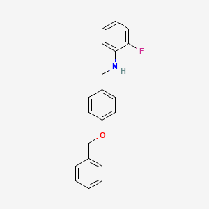 molecular formula C20H18FNO B5883596 N-[4-(benzyloxy)benzyl]-2-fluoroaniline 