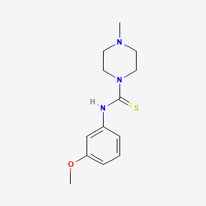 molecular formula C13H19N3OS B5883610 N-(3-methoxyphenyl)-4-methyl-1-piperazinecarbothioamide 