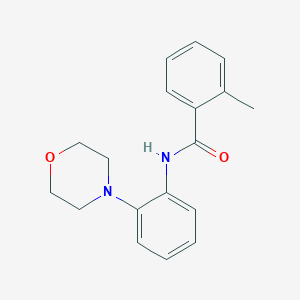 molecular formula C18H20N2O2 B5883618 2-methyl-N-[2-(4-morpholinyl)phenyl]benzamide 