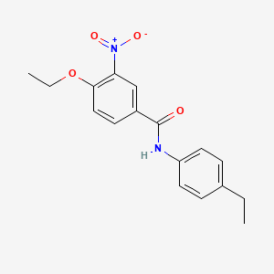 molecular formula C17H18N2O4 B5883663 4-ethoxy-N-(4-ethylphenyl)-3-nitrobenzamide 