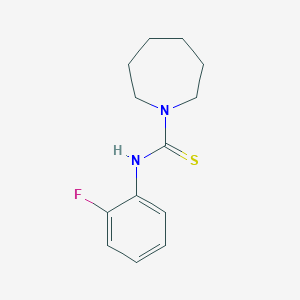 molecular formula C13H17FN2S B5883690 N-(2-fluorophenyl)-1-azepanecarbothioamide 