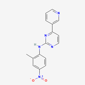 molecular formula C16H13N5O2 B588370 N-(2-Methyl-4-nitrophenyl)-4-(pyridin-3-YL)pyrimidin-2-amine CAS No. 796738-71-1