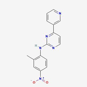 B588370 N-(2-Methyl-4-nitrophenyl)-4-(pyridin-3-YL)pyrimidin-2-amine CAS No. 796738-71-1