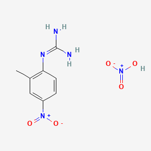 molecular formula C8H11N5O5 B588372 2-Methyl-4-nitrophenylguanidine Nitrate CAS No. 796738-73-3
