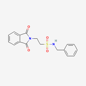 molecular formula C17H16N2O4S B5883727 N-benzyl-2-(1,3-dioxo-1,3-dihydro-2H-isoindol-2-yl)ethanesulfonamide 