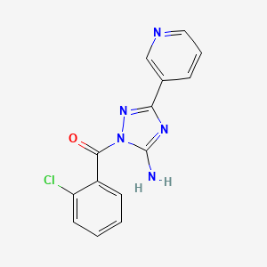molecular formula C14H10ClN5O B5883772 1-(2-chlorobenzoyl)-3-(3-pyridinyl)-1H-1,2,4-triazol-5-amine 