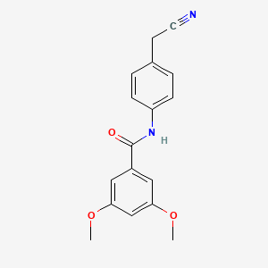 molecular formula C17H16N2O3 B5883779 N-[4-(cyanomethyl)phenyl]-3,5-dimethoxybenzamide 