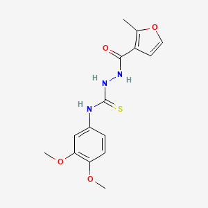 N-(3,4-dimethoxyphenyl)-2-(2-methyl-3-furoyl)hydrazinecarbothioamide