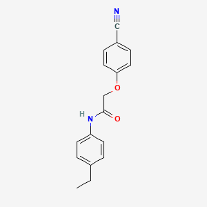2-(4-cyanophenoxy)-N-(4-ethylphenyl)acetamide