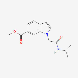 molecular formula C15H18N2O3 B5883806 methyl 1-[2-(isopropylamino)-2-oxoethyl]-1H-indole-6-carboxylate 