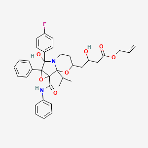molecular formula C36H39FN2O7 B588383 Allyl Ester of Atorvastatin Cyclic (Isopropyl) Impurity CAS No. 1316295-72-3