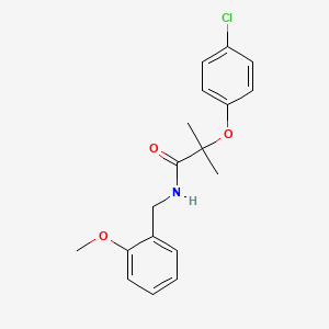 2-(4-chlorophenoxy)-N-(2-methoxybenzyl)-2-methylpropanamide