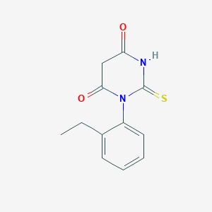 molecular formula C12H12N2O2S B5883848 1-(2-ethylphenyl)-2-thioxodihydro-4,6(1H,5H)-pyrimidinedione 