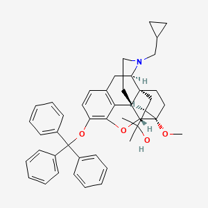 molecular formula C45H49NO4 B588386 3-O-三苯甲基-二去甲诺啡 CAS No. 157891-91-3