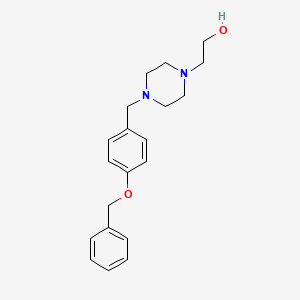 molecular formula C20H26N2O2 B5883864 2-{4-[4-(benzyloxy)benzyl]-1-piperazinyl}ethanol 