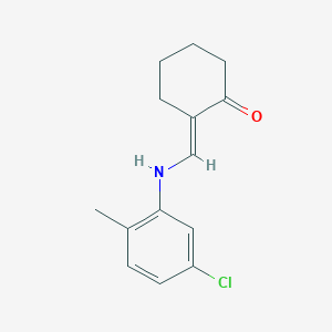2-{[(5-chloro-2-methylphenyl)amino]methylene}cyclohexanone