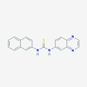 N-2-naphthyl-N'-6-quinoxalinylthiourea